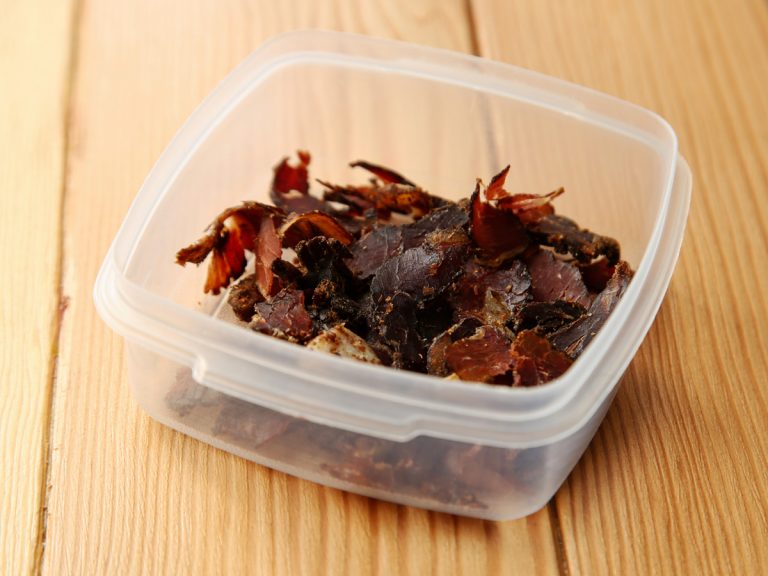 A container with Biltong