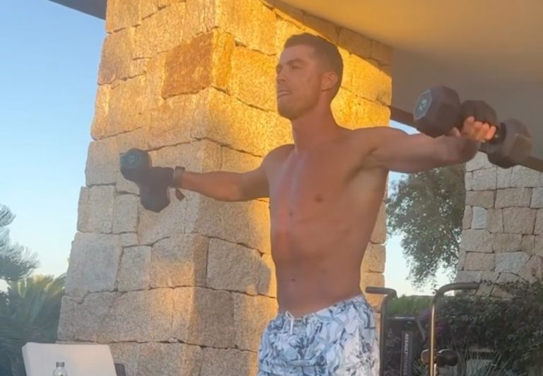Ronaldo is Feeling Good and Working out to SA’s Amapiano